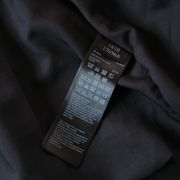 ALL SAINTS Dalby Slim Fit Leather Biker Jacket - Picture 9 of 11